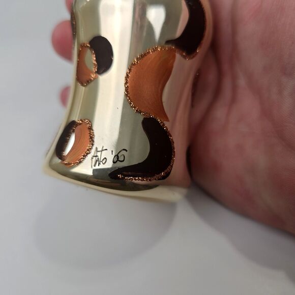 Elegant Feathered Lady Blown Glass Christmas Ornament Signed Glitter Vintage - Picture 8 of 10